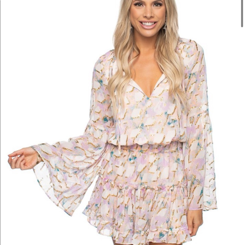 Buddy love elastic waist mini dress